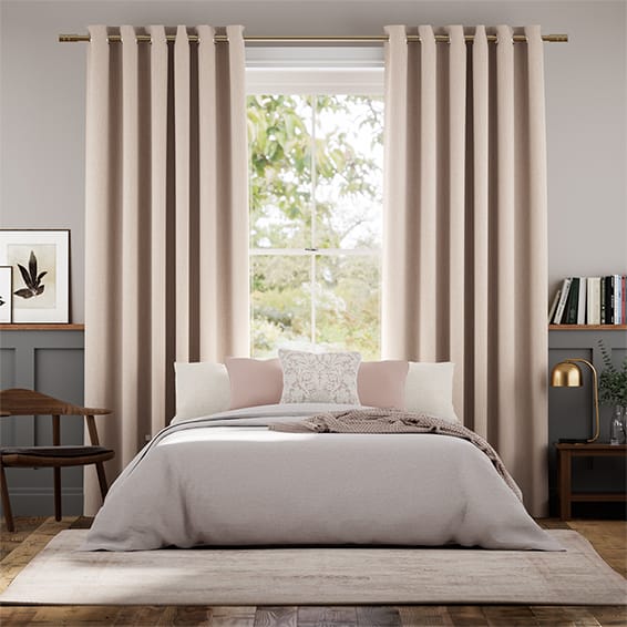 Colorized Harrow Warm Blush Curtains 5664