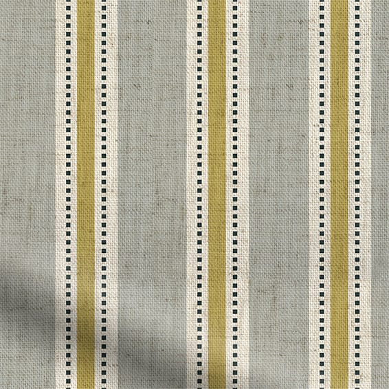 ColorizedPLA Twill Stripe Linen Citronella Curtains 5703