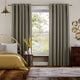 Colorized Twill Stripe Linen Gold Shadow Curtains 5706