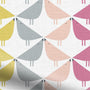 ColorizedPLA Lintu Birds Berry Crush Curtains 5707