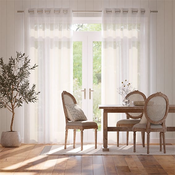 Colorized Tahiti Voile Snow Curtains 5732