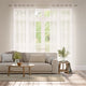 Colorized Ionian Voile Cloud White Curtains 5737