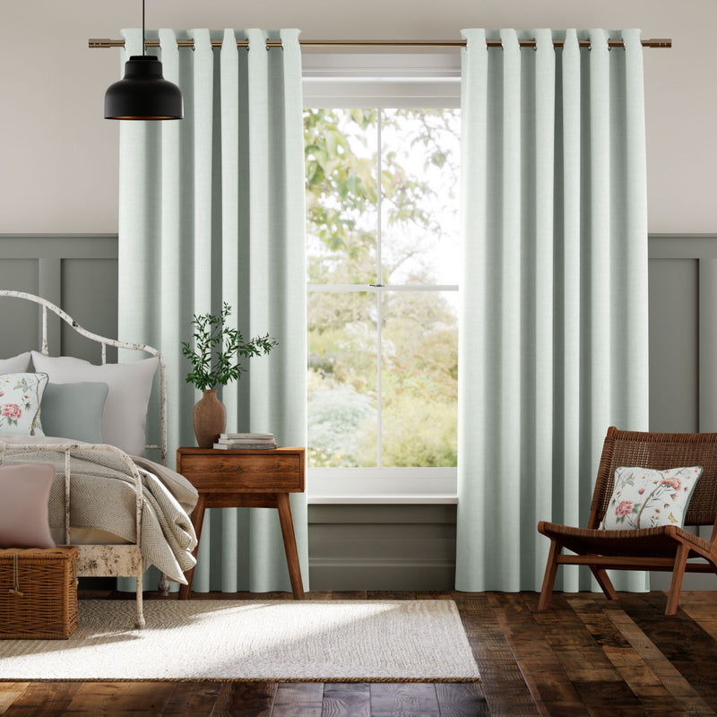 Colorized Bijou Linen Duck Egg  Curtains 5743
