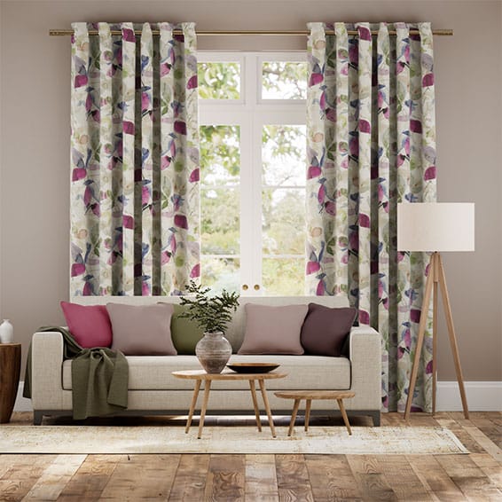 Colorized Hadley Linen Vintage Violet Curtains 5765