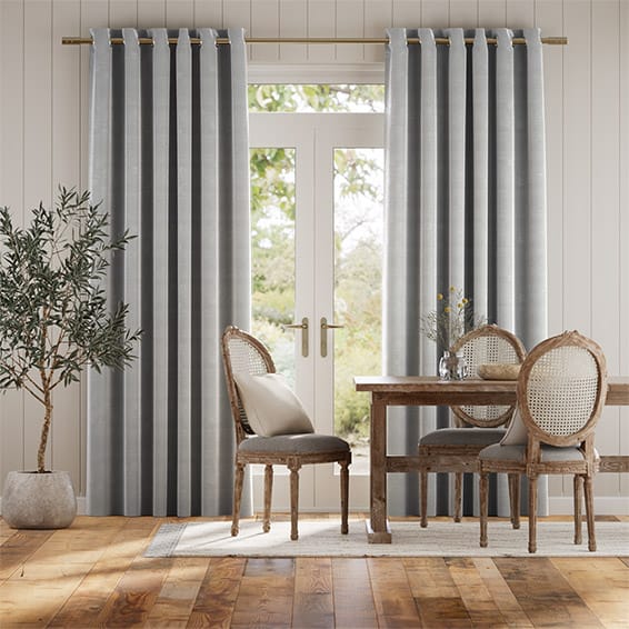 Colorized Dupioni Faux Silk Platinum Curtains 5771