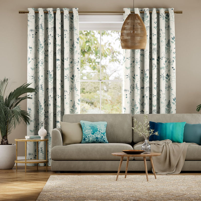 Colorized Meadow Teal Curtains 5797