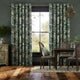 Colorized William Morris Acanthus Velvet Forest Curtains 5802