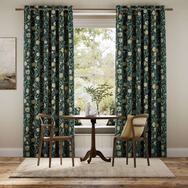 Colorized William Morris Fruit Aegean Curtains 5815