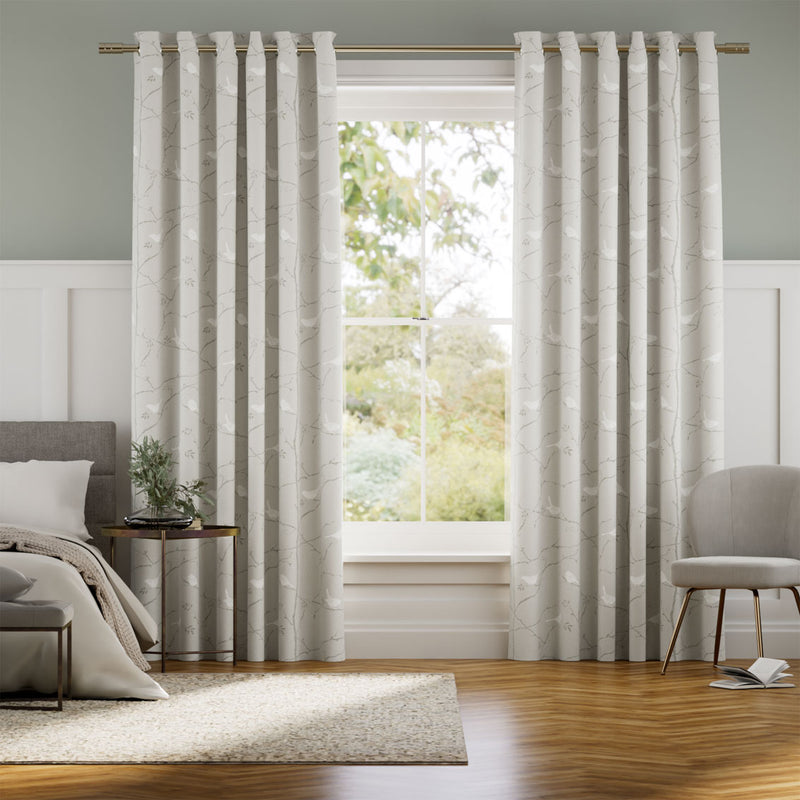 Colorized Springs Dawn Chorus Linen Curtains 5840