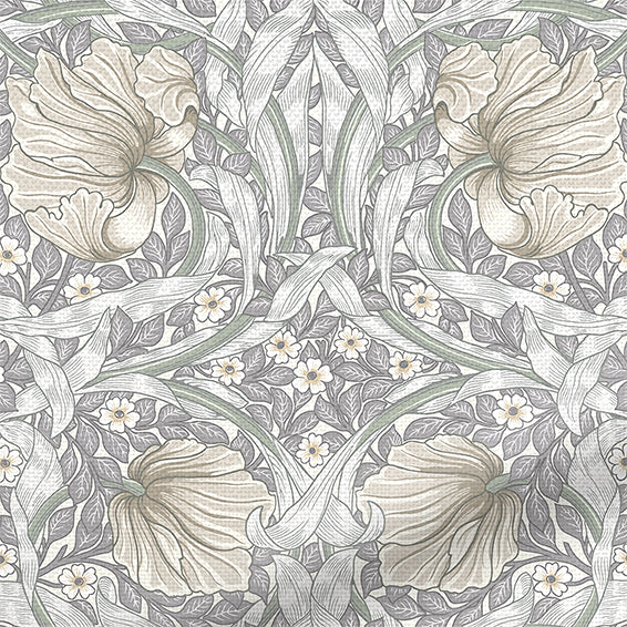 ColorizedPLA William Morris Pimpernel Dove Grey Curtains 5905