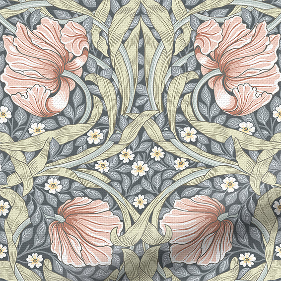 ColorizedPLA William Morris Pimpernel Blush Curtains 5902