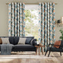 Colorized Nuevo Blocks Sapphire Curtains 5947