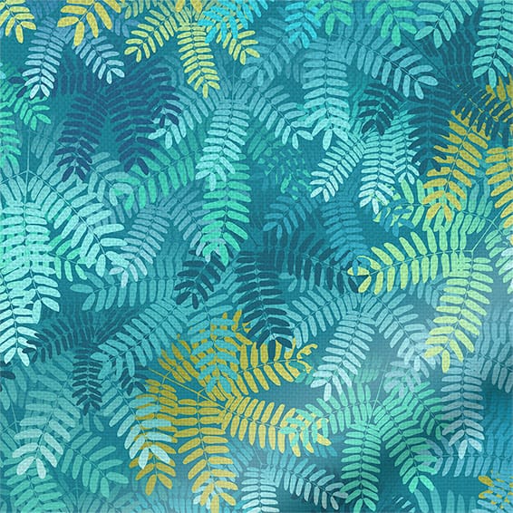 ColorizedPLA Acacia Tree Teal Curtains 6032