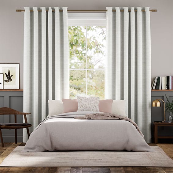 Colorized Amara Pearl White Curtains 6060