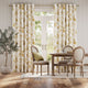 Colorized Bird Toile Gold Curtains 6133