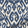 ColorizedPLA Ikat Damask Ink Blue Curtains 6139