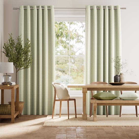 Colorized Ella Stripe Pistachio Curtains 6167