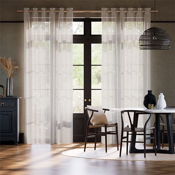 Colorized Lumiere Unlined Laurel Stone Curtains 6173