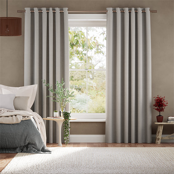 Colorized Etta Argent Grey Curtains 6178