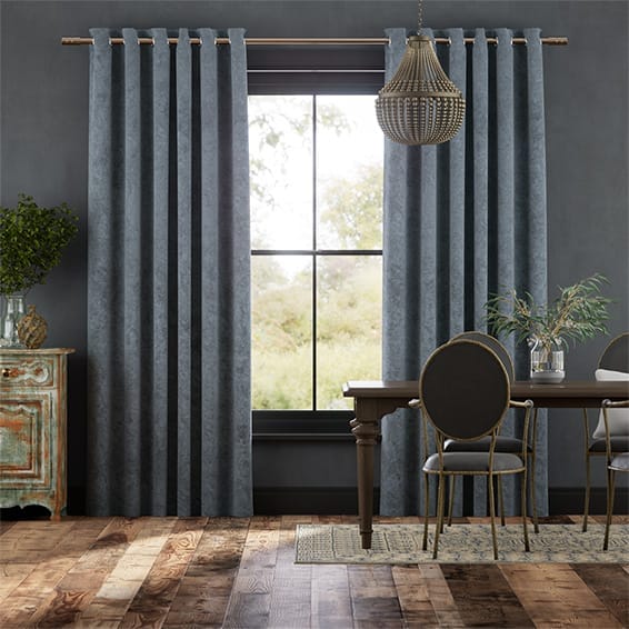 Colorized Alva Yale Blue Curtains 6205