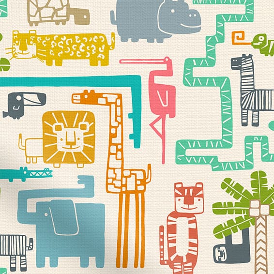 ColorizedPLA Jungle Jiggle Funky Brights Curtains 6207