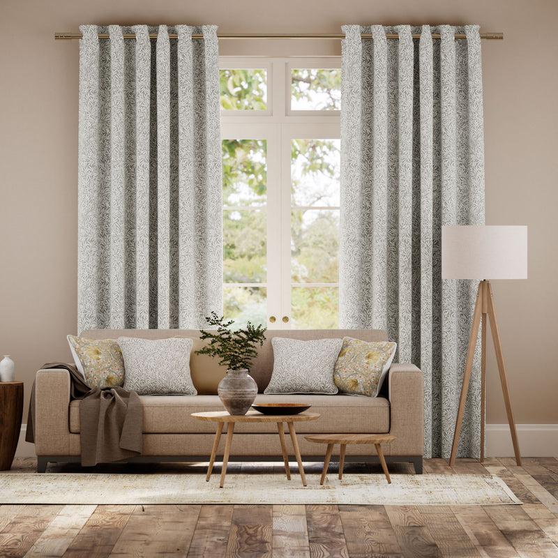 Colorized William Morris Willow Steeple Grey Curtains 6254