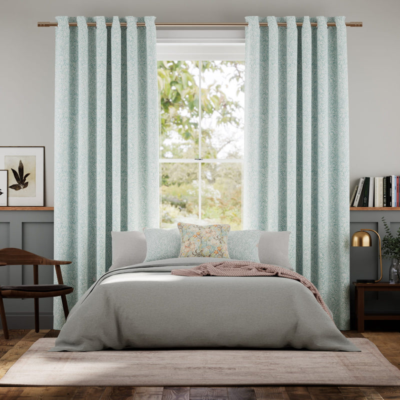 Colorized William Morris Willow Duck Egg Curtains 6247