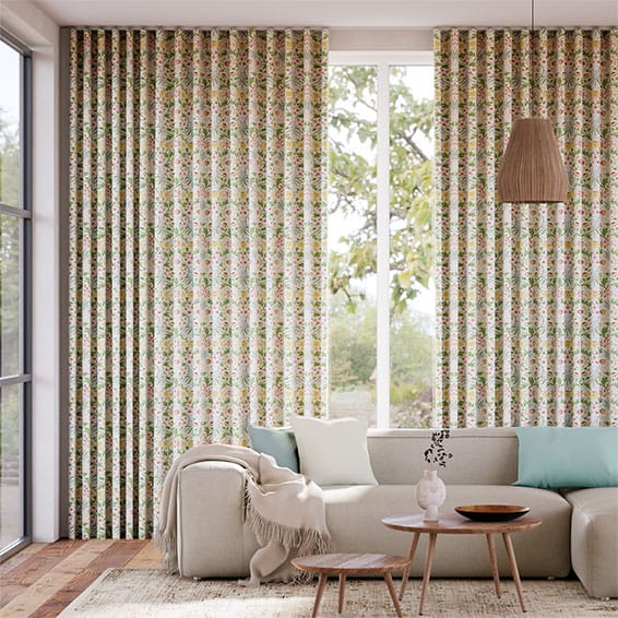 Colorized William Morris Hyacinth Spring Bloom Curtains 6260