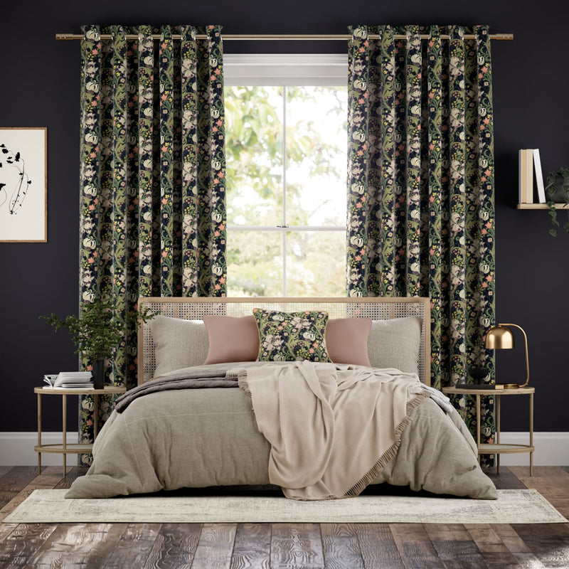 Colorized William Morris Golden Lily Dusk Curtains 6262