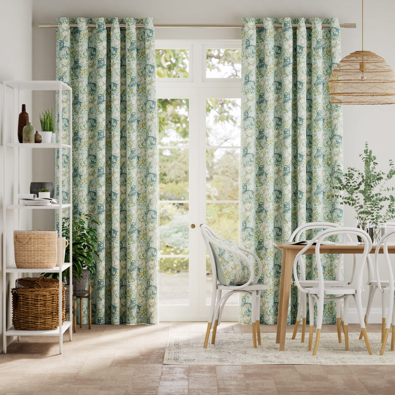 Colorized William Morris Golden Lily Opal Curtains 6266