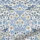 ColorizedPLA William Morris Blackthorn China Blue Curtains 6276