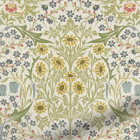 ColorizedPLA William Morris Blackthorn Spring Meadow Curtains 6280
