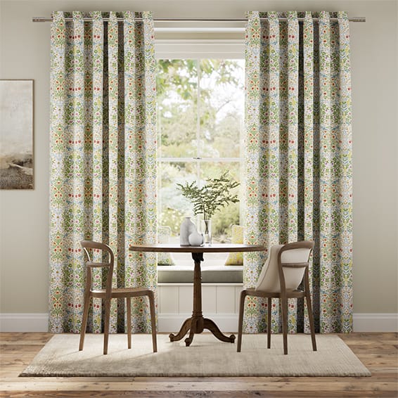 Colorized William Morris Blackthorn Summer Garden Curtains 6281