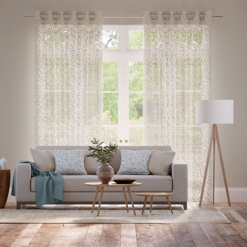 Colorized William Morris Willow Bough Voile Linen Curtains 6319
