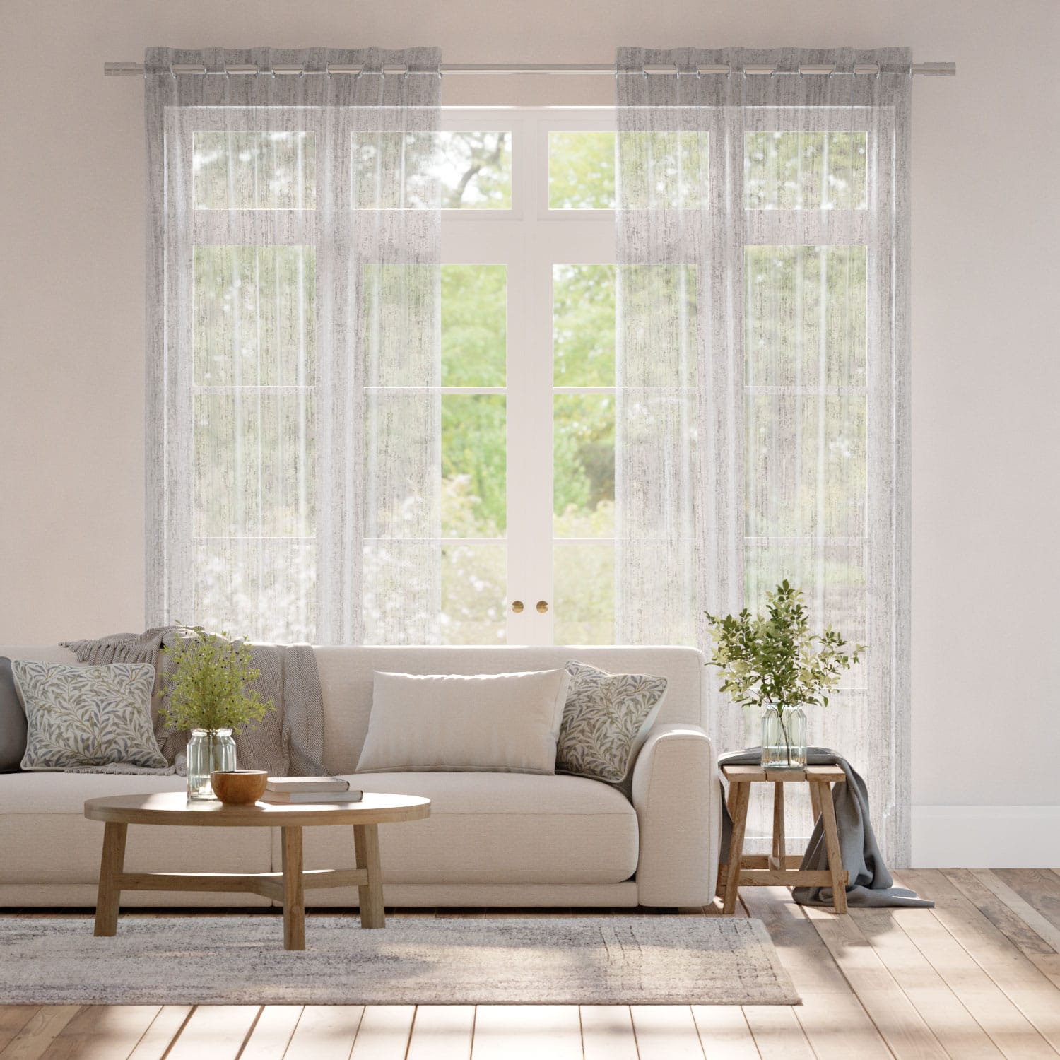 Colorized Aurelie Voile Mercury Curtains 6339