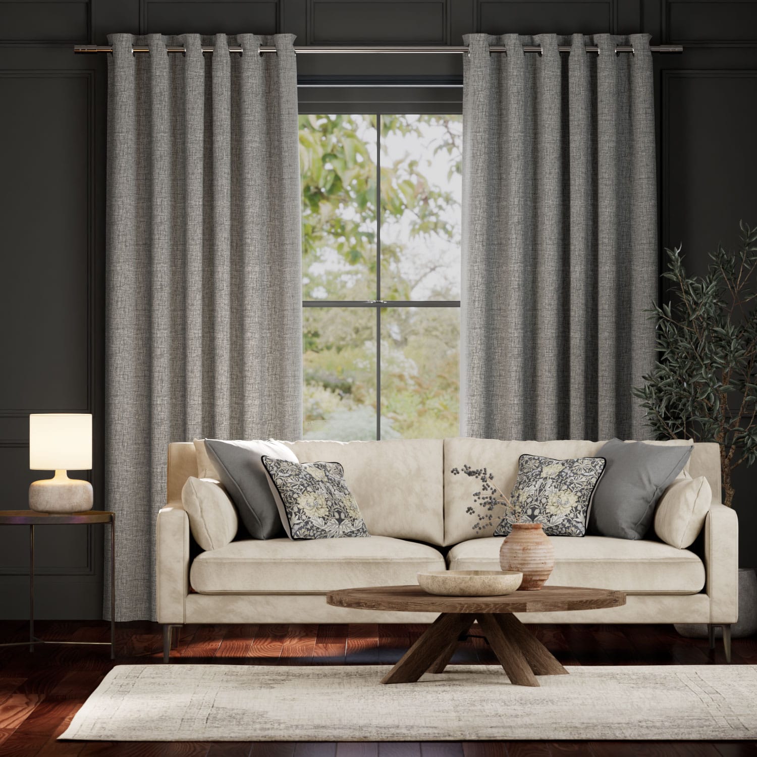 Colorized Sedona Blackout Domino Curtains 6346