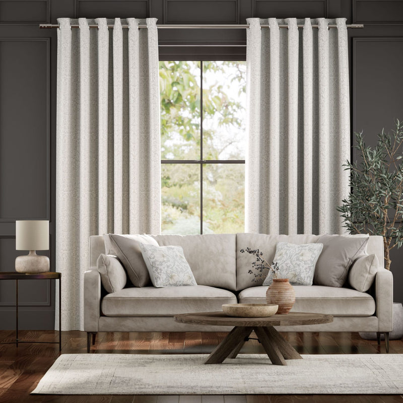 Colorized William Morris Strawberry Thief Jacquard Oyster Curtains 6395