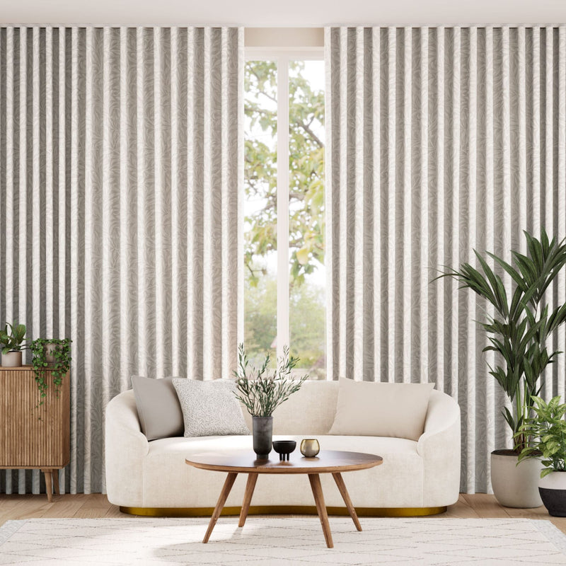 Colorized William Morris Willow Bough Jacquard Oyster Curtains 6397