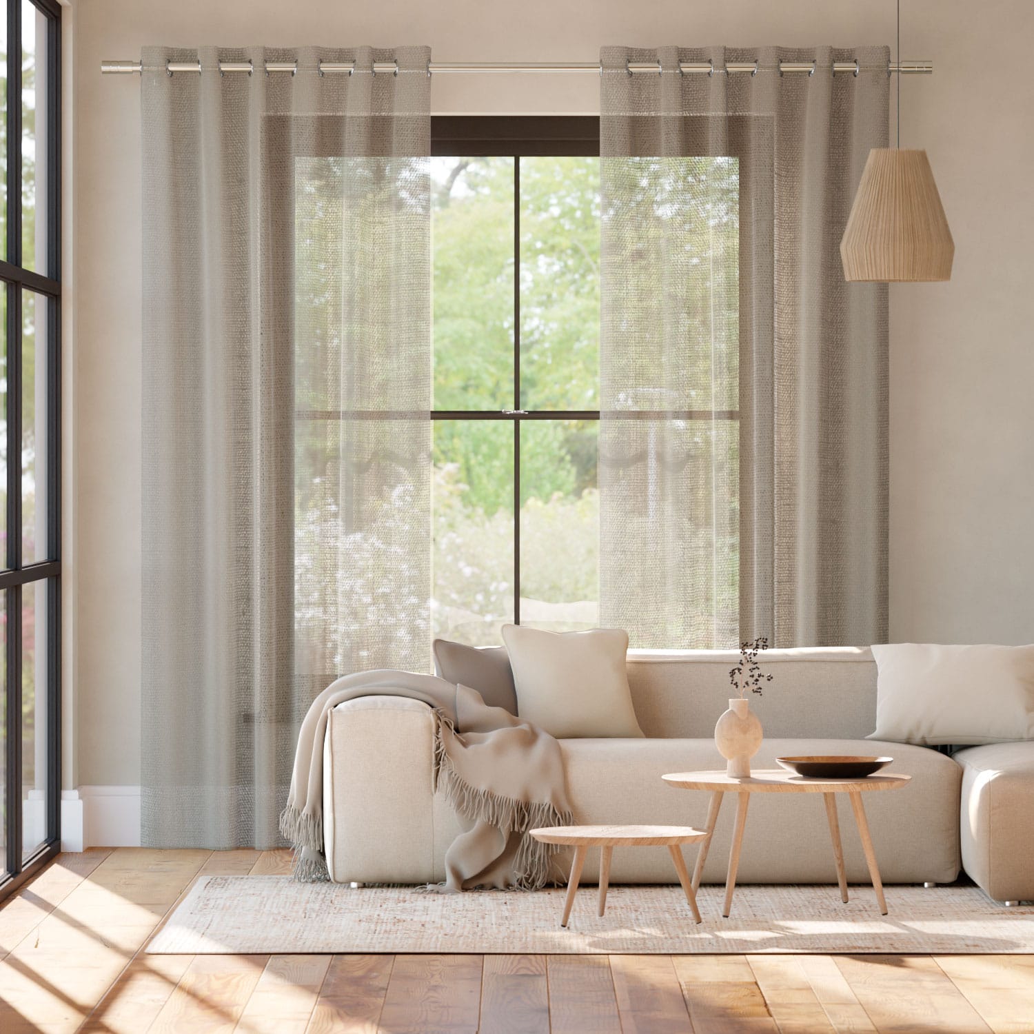 Colorized Lumiere Unlined Ariel York Stone Curtains 6452