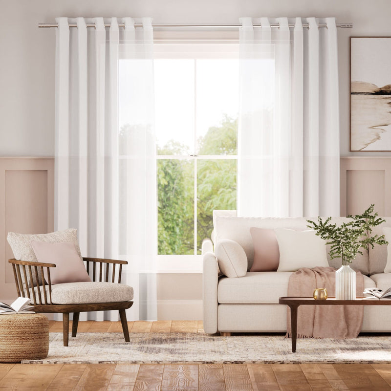 Colorized Liana Voile Frost Curtains 6486