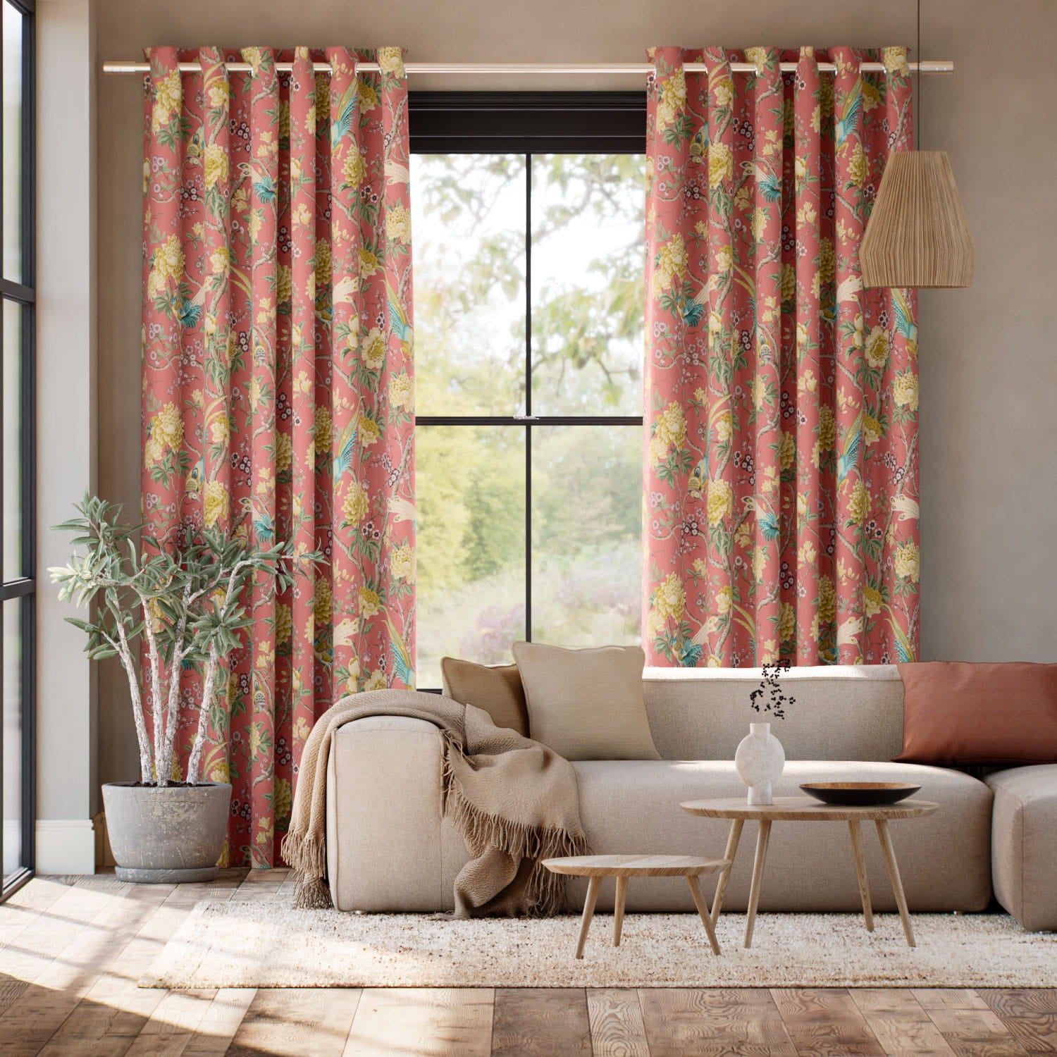 Colorized Elysian Paradise Pomelo Curtains 6598