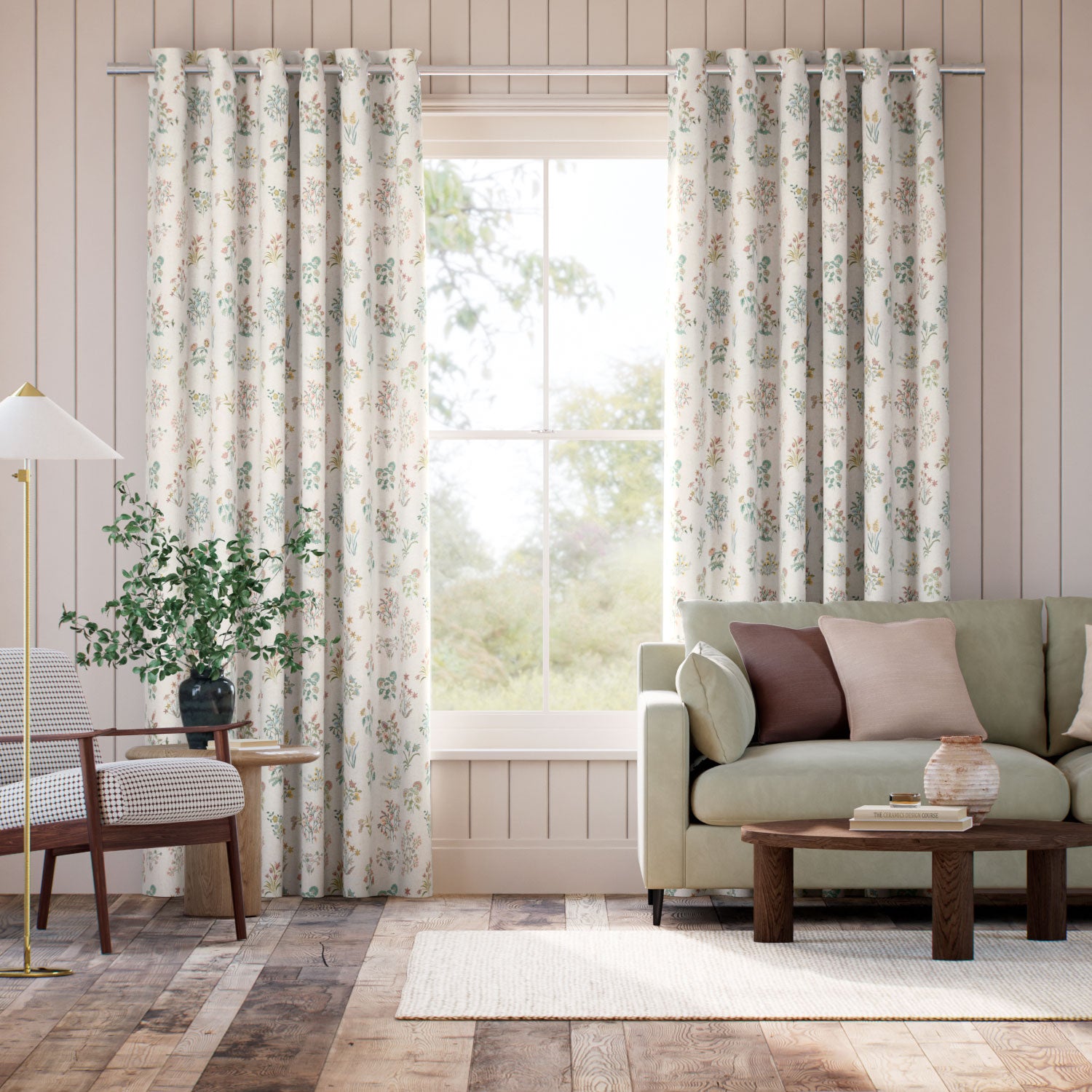 Colorized Shepherdly Meadow Birch Curtains 6613