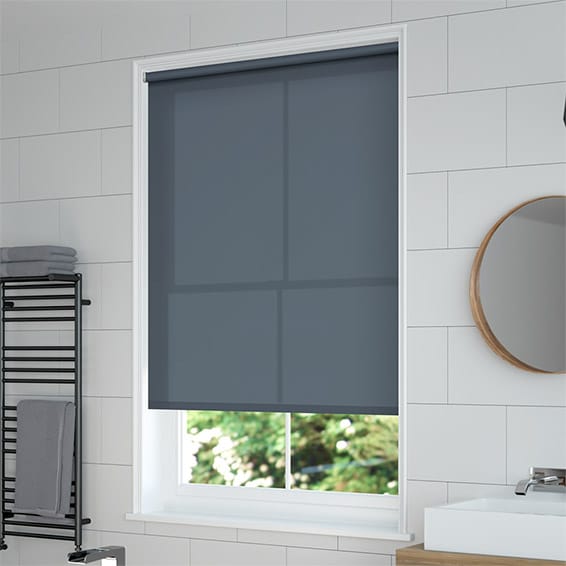 ColorizedZoom Avalon Dark Blue Roller Blind 7933