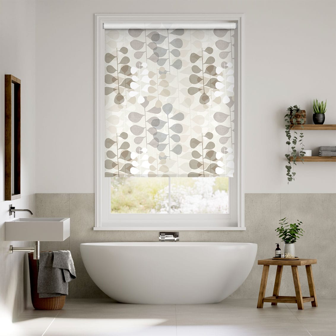 Colorized Choices Blooming Meadow Linen Neutral Roller Blind 7962