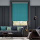 Colorized Choices Cavendish Caribbean Blue Roller Blind 7963
