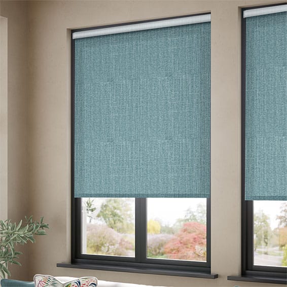 ColorizedZoom Choices Cavendish Lagoon Blue Roller Blind 7967