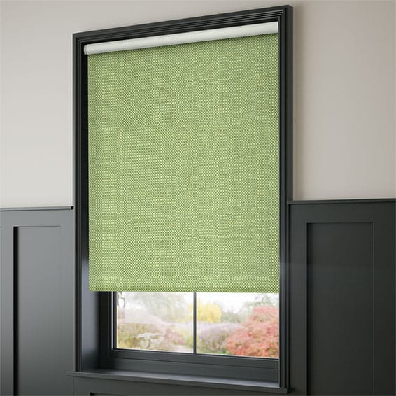 ColorizedZoom Choices Paleo Linen Spring Green Roller Blind 8012