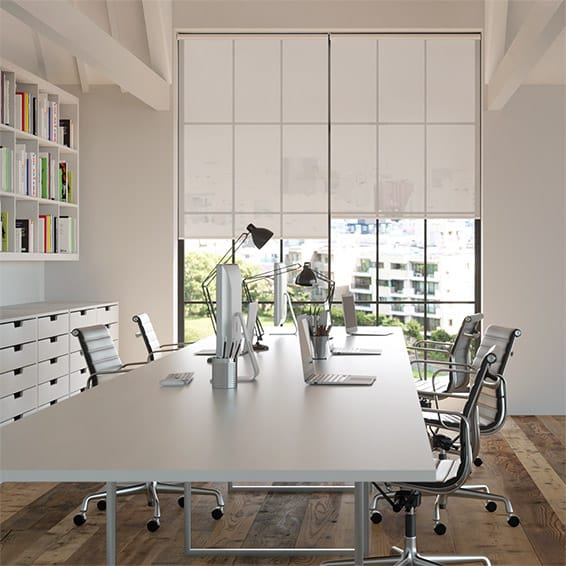 Colorized Contract Oculus City Grey Roller Blind 8027
