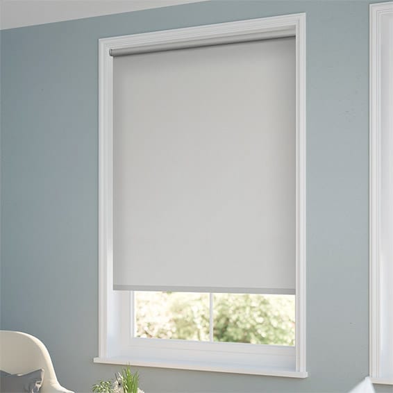 ColorizedZoom Eco-Friendly Blackout Soft Grey Roller Blind 8039