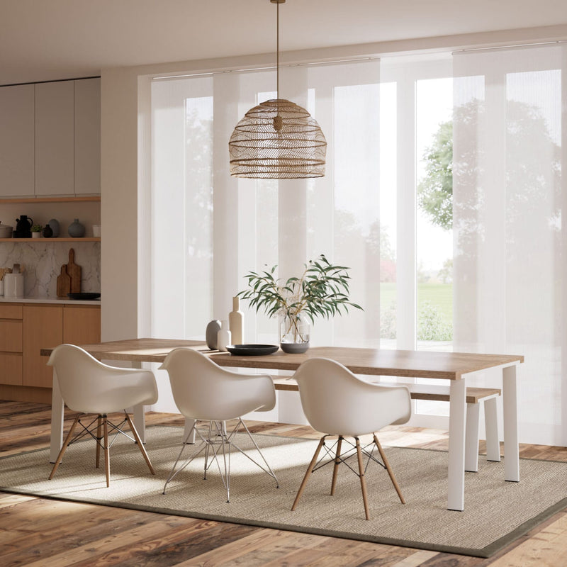 ColorizedZoom Oculus Pure White  Panel Blind 8053